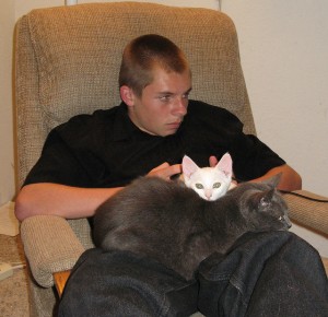 David Age 14 and Smokey and Baby Ditto