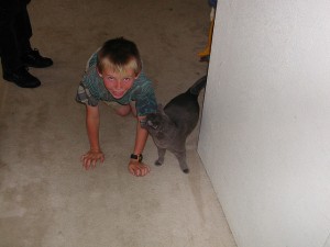 David Age 8 and Smokey